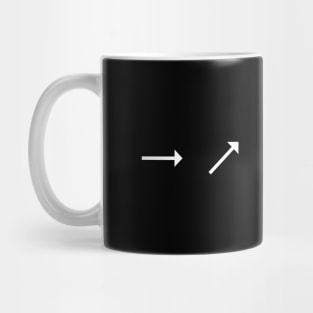 Arrow Lines Rotating Minimal Design (Pattern Collection) Mug